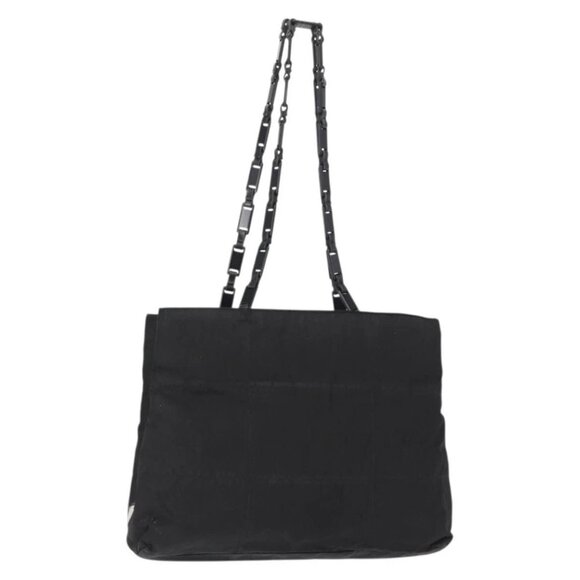 PRADA Tote Bag Nylon Black Auth 155194